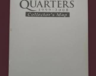 H.E. Harris Co. State Series Quarters Collectors Map