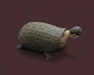 Southeast Asian Carved Wooden Turtle Figurine third image