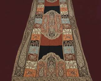Antique Paisley Shawl with Sequins