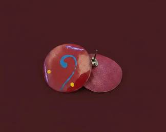 Anna Tai Enamels Red Ocean Cloisonn Earrings