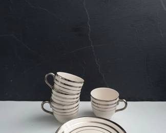 Set of Lenox Montclair Teacups and Saucers