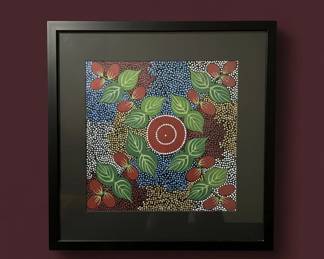 Framed Aboriginal Dot Painting by Tanya Nangala Price