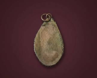 Ancient Roman Glass Pendant with Silver Bezel second image