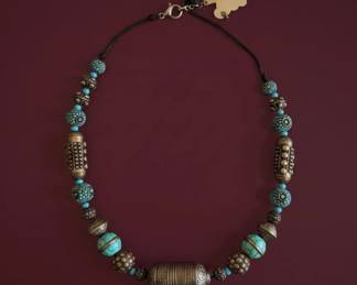 Assorted Beaded Necklaces and Bracelets, including Carved Jade Necklace