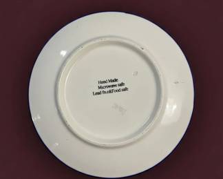 Armenian Ceramic Plate with Loaves and Fish Motif second image
