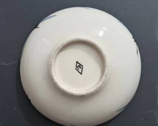 Vintage Ceramic Bowl with Diamond Mark