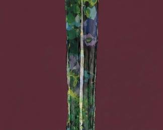 Artist Designed Floral Silk Scarf