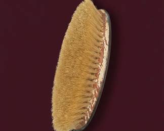 Antique SilverPlated Hand Mirror and Brush Set second image