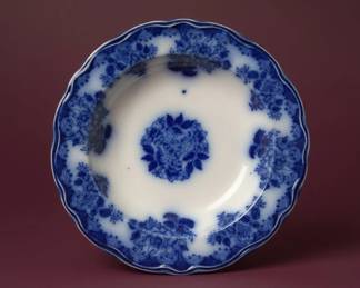 Flow Blue Waldorf Pattern Plate