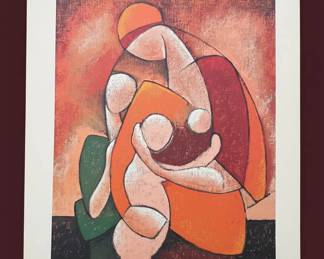 Jan van Raay Mother and Child Lithograph Print