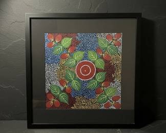 Framed Aboriginal Dot Painting by Tanya Nangala Price