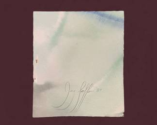 Watercolor Painting Signed Joey Saffern