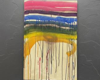 Abstract Drip Painting by Morris Louis
