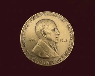 James Whitcomb Riley Centennial Medal MACO signed second image