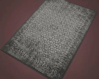 Distressed Medallion Oriental Area Rug