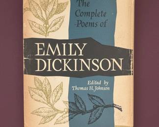 The Complete Poems of Emily Dickinson, Edited by Thomas H. Johnson, Stated First Edition