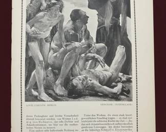 Lovis Corinth Totenklaage Print from Deutsche Kunst und Dekoration
