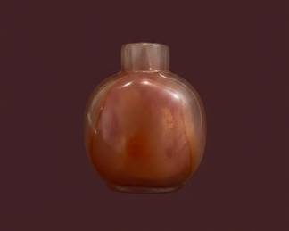 Antique Chinese Carved Agate Snuff Bottle
