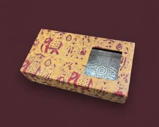 Indian Punched Tin Lantern Set with Decorative Box