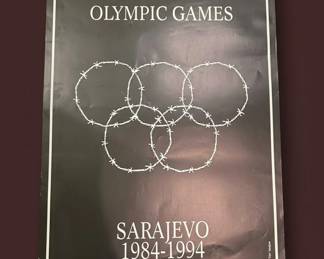 Welcome to Olympic Games Sarajevo Poster by Trio Sarajevo