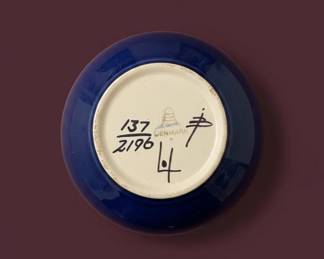 Royal Copenhagen Tenera Faience Bowl by IngeLise Koefoed second image