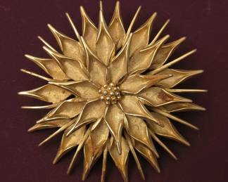 Monet Starburst Brooch