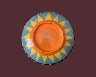 K. Sorenson HandPainted Celestial Ceramic Plate third image