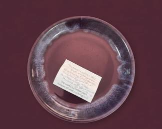 Donis Abersoy Purple Glazed Ceramic Plates