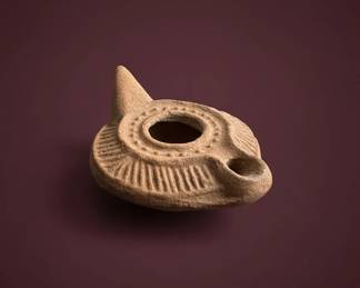 Ancient Roman or Byzantine Oil Lamp