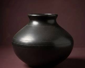 Black Glazed Pottery Vase, Oaxaca Mexico