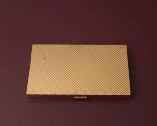 Evans Case Company GoldPlated Business Card Holder