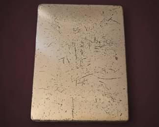 Art Nouveau Floral Tree Etched Card Case by Elgin American second image