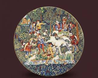 Haviland Limoges La Chasse a la Licorne Decorative Plate