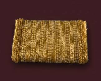 Vintage Walborg Gold Beaded Clutch Evening Bag, Hong Kong second image