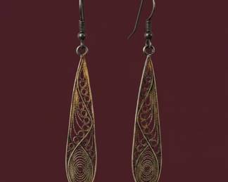 Ten Thousand Villages Filigree Fancy Earrings second image