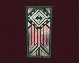 Art Deco Stained Glass Panel