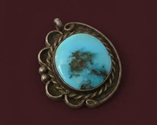 Sterling Silver Turquoise Pendant