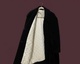 Vintage s Black Velvet Opera Coat third image