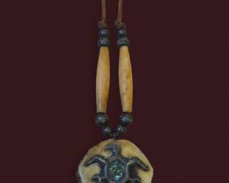 Native American Style Thunderbird Pendant Necklace