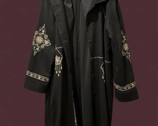 J. Jill Embroidered Wool Blend Coat
