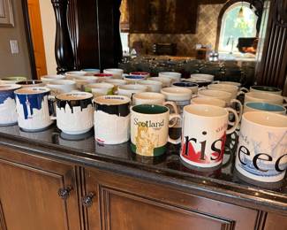 Around the world Starbucks city coffee mugs