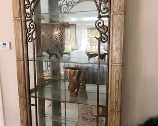 Lighted curio cabinet