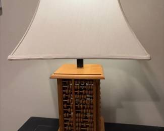 189 abacusbasetablelamp24tallwoodfabr