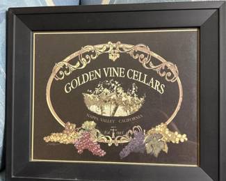 124 goldenvinecellarsframedwallartbys