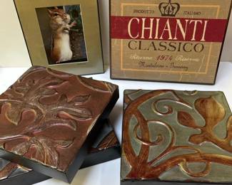 081 mixedfivepiecedecorativewallartlot