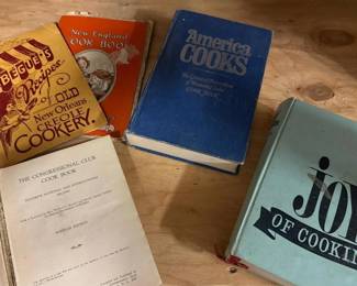 343 lotof5vintageandantiquecookbooksc