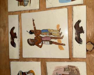 326 handpaintednativeamericanceramictil