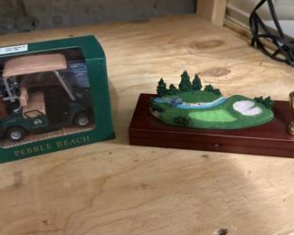 348 pebblebeachdiecastgolfcartandgolf