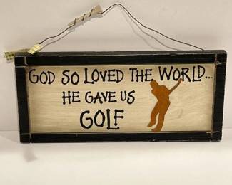 165 golfthemedwoodenwallsign