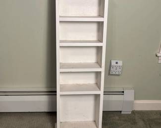 141 5shelfwoodenbookcasewithwhitefinis